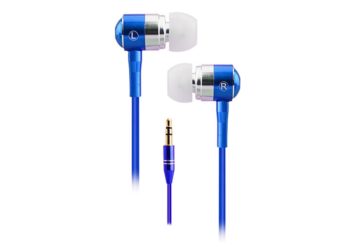 Snopy SN-322 Kulak İçi Kulaklık Mavi Metal Gövde