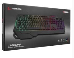 Rampage KB-R46 CARISMA Rainbow Aydınlatmalı USB Kablolu Q Klavye Gaming Oyuncu Klavyesi