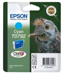 Epson T0792 (79) Cyan (Mavi) Orijinal Mürekkep Kartuşu - T07924020 (Stylus Photo 1400 / P50 Uyumlu)