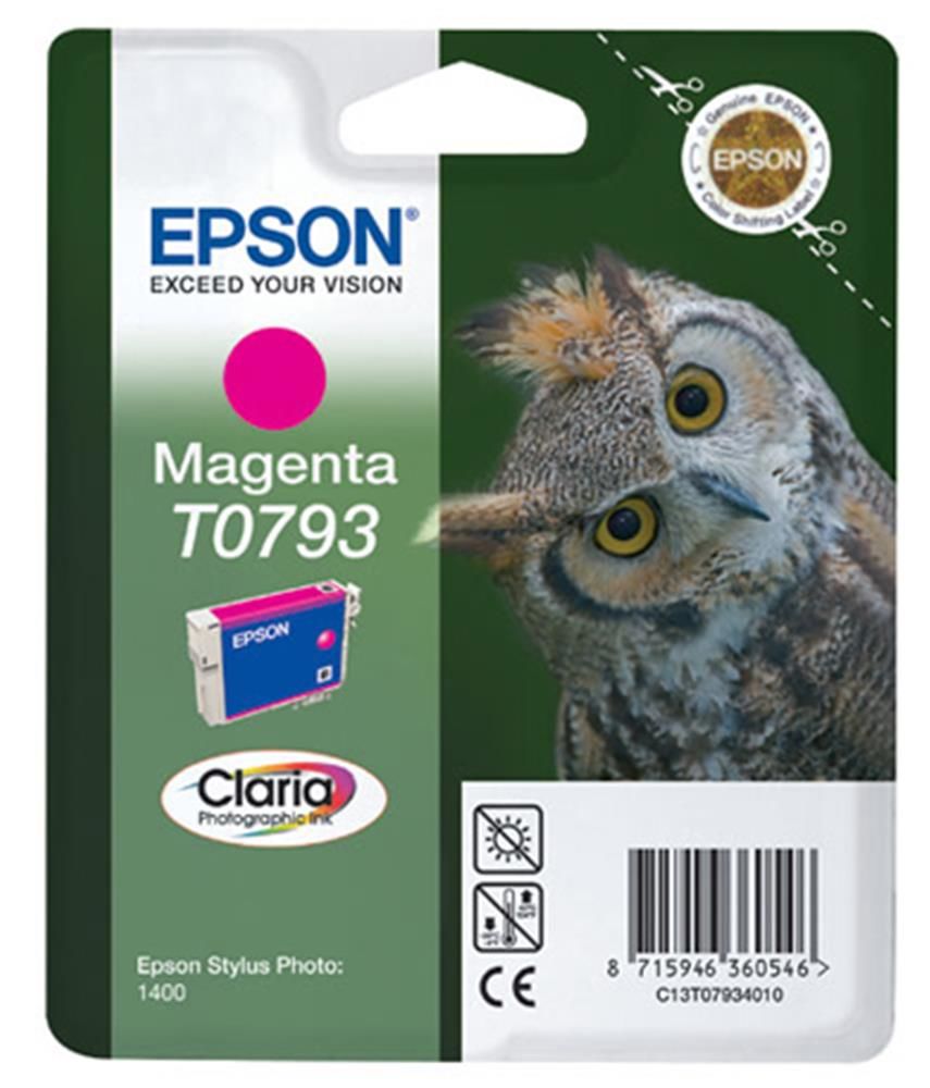Epson T0793 (79) Macenta (Magenta) Orijinal Mürekkep Kartuşu - (Stylus Photo 1400 / P50 / PX700W Uyumlu)