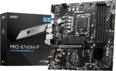 MSI PRO B760M-P DDR5 LGA1700 Intel B760 Chipset 6800MHz(OC) Micro-ATX Anakart