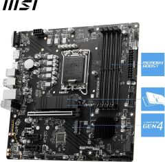 MSI PRO B760M-P DDR5 LGA1700 Intel B760 Chipset 6800MHz(OC) Micro-ATX Anakart