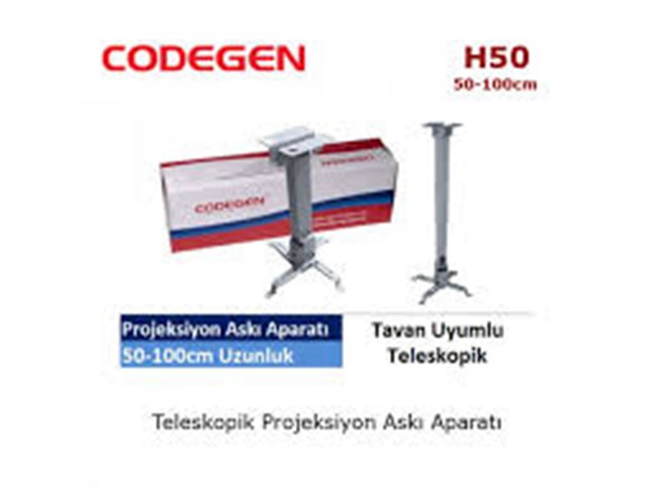 Codegen H50 Tavan Asma Aparatı 50-100 cm (Teleskop)