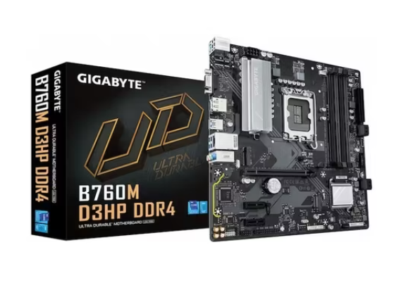 Gigabyte B760M D3HP DDR4 Intel B760 Chipset LGA1700 Soket Micro ATX Anakart VGA HDMI DisplayPort USB 3.2