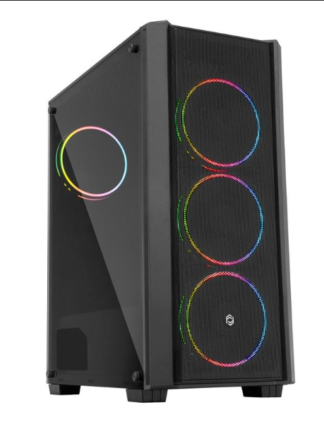 FRİSBY FC-9415G 500W DOUBLE SLİM RGB FAN MESH KASA