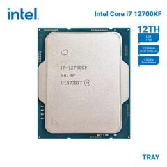 Intel Core i7-12700KF Alder Lake 3.60GHz 12 Çekirdek 25MB L3 Önbellek Soket LGA1700 Tray İşlemci