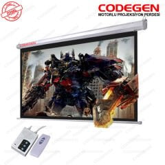 Codegen EX-24 240x200 cm Uzaktan Kumandalı Motorlu Projeksiyon Perdesi