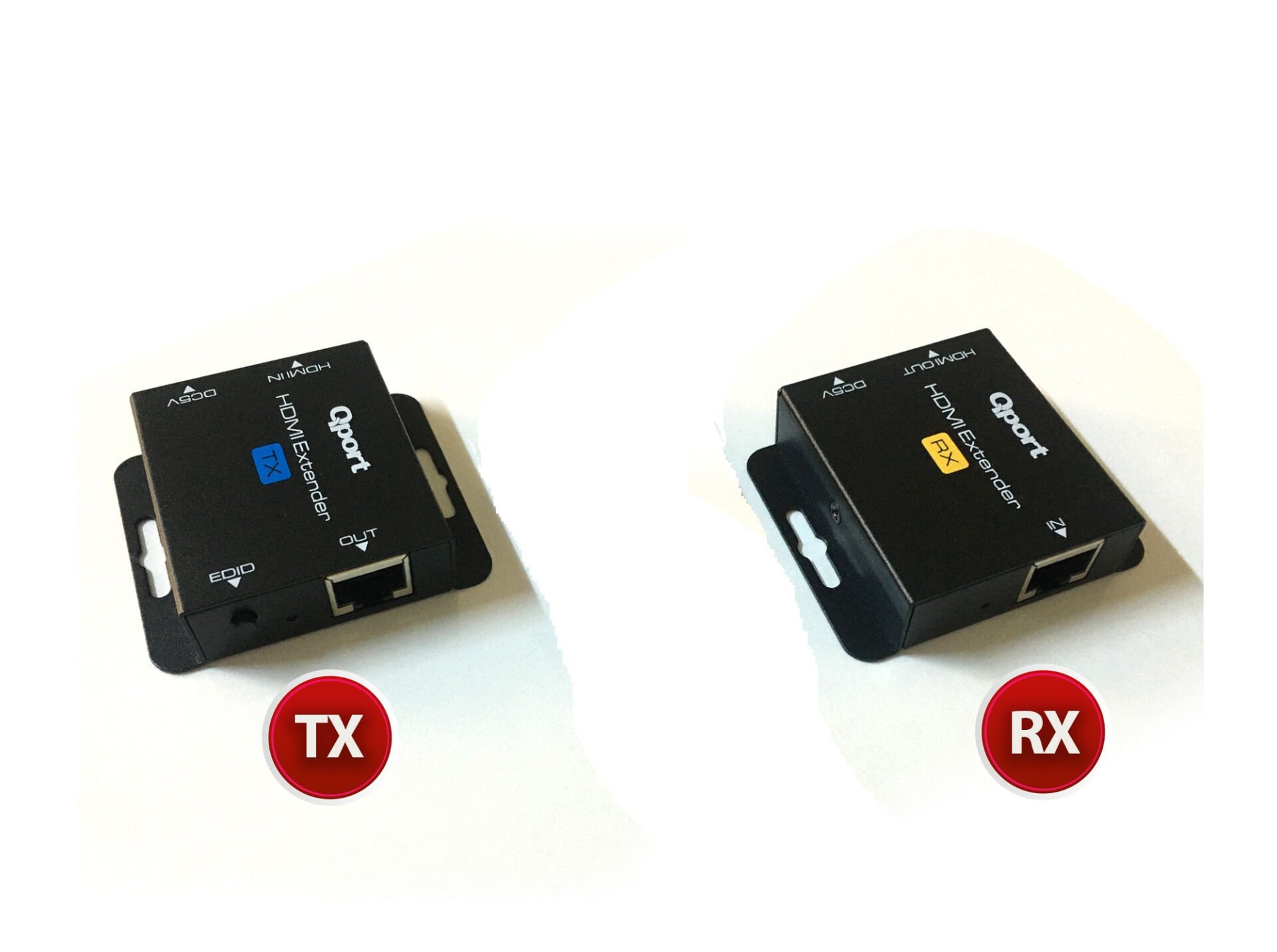 Qport Q-HEX2 HDMI Extender Cat6 60 Metre 1080p HDMI Uzatma Cihazı 2'li Paket HDMI over Cat6 Extender