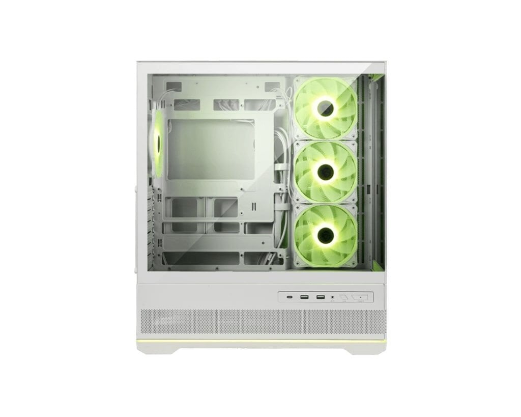 MSI MAG PANO 110R PZ WHITE Temperli Cam Mid-Tower ATX ARGB Oyuncu Kasası - Beyaz