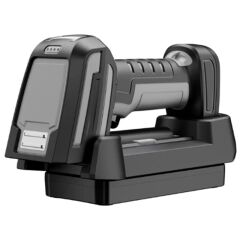 PERKON TIGER RS56 2D Endüstriyel Kablosuz Barkod Okuyucu – 2.4GHz 300M, Bluetooth, USB Kablo, IP67 Dayanıklılık, Cradle Dahil