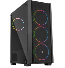FRİSBY FC-9425G 500W DOUBLE SLİM RGB FAN MESH KASA