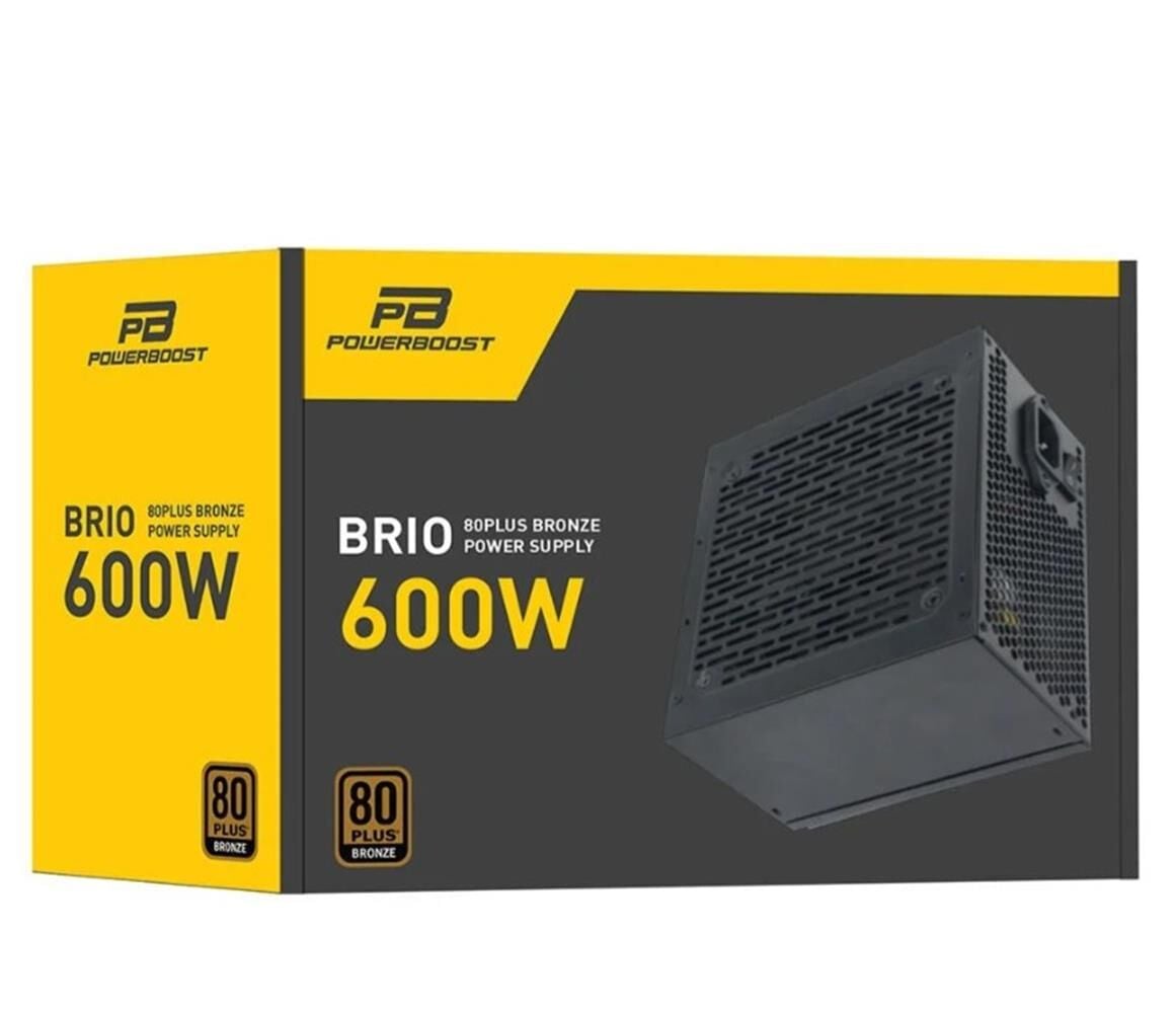 PowerBoost BST-ATX600E 600W 12cm Fanlı Active PFC Güç Kaynağı (Retail Box)