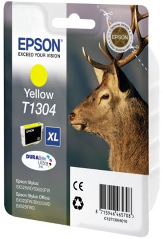 Epson Stylus Office BX525 / BX625 Serisi Sarı (Yellow) Yüksek Kapasiteli Mürekkep Kartuşu (T1304)