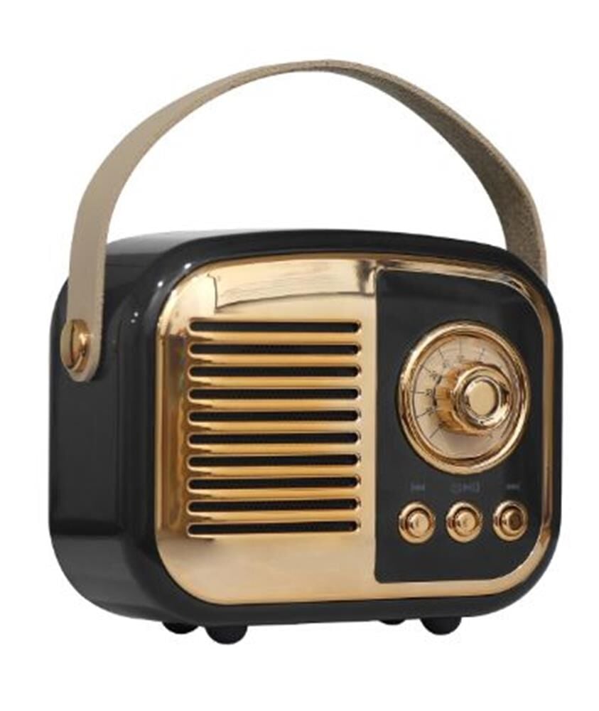 Mikado MD-24BT Echoes 3W 800mAh Siyah Taşınabilir Bluetooth/USB/TF Kart Destekli Retro Müzik Kutusu