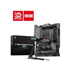 MSI Z790 GAMING PLUS WIFI 14.Nesil/13.Nesil/12.Nesil Intel Core LGA 1700 DDR5‑7200 MHz (OC) ATX Anakart, 1×HDMI 2.1 (4K@60Hz), 1×DisplayPort 1.4, 4×M.2 Gen 4 NVMe, USB 3.2 Gen2×2 Type‑C, Wi‑Fi 6E, 2.5G LAN, Bluetooth 5.3
