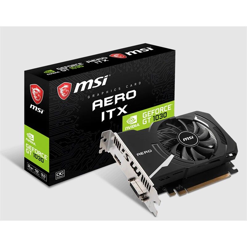 MSI GeForce GT 1030 AERO ITX 2GD4 OC 2GB DDR4 64 Bit Ekran Kartı