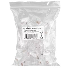 S-LINK SL‑COB20P Cat6 100 Lü Paket EZRJ‑45 UTP Yeni Nesil Jack Konnektör
