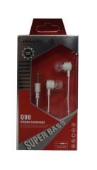 Megatech Q90 3.5mm Jack Girişli Mikrofonlu Beyaz Kulakiçi Kulaklık