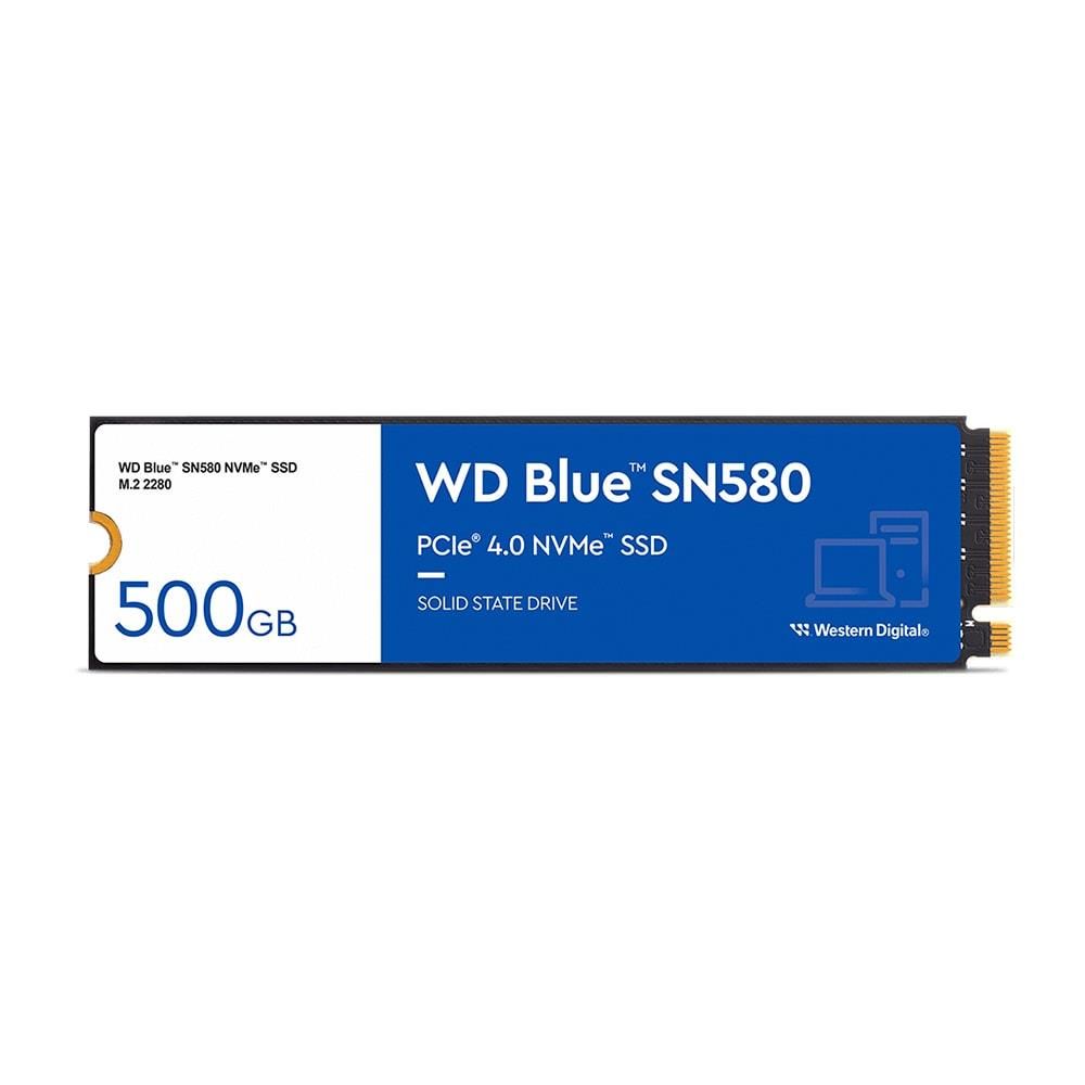 WD 500GB Blue SN580 PCIe Gen4 x4 M.2 2280 SSD WDS500G3B0E (4000MB Okuma - 3600MB Yazma)