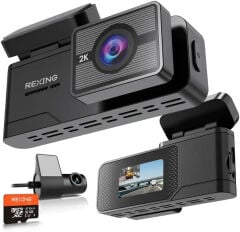 Rexing C2 2K QHD WiFi Akıllı Araç Kamerası (32GB Micro SD Kart Dahil)