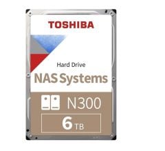 Toshiba N300 MN10ADA600S 6 TB 3.5″ 7200 RPM SATA III NAS Harddisk 512 MB Cache CMR 24×7 Çalışma 180 TB/Yıl İş Yükü 3 Yıl Garanti