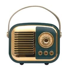 Mikado MD-24BT Echoes 3W 800mAh Yeşil Taşınabilir Bluetooth/USB/TF Kart Destekli Retro Müzik Kutusu