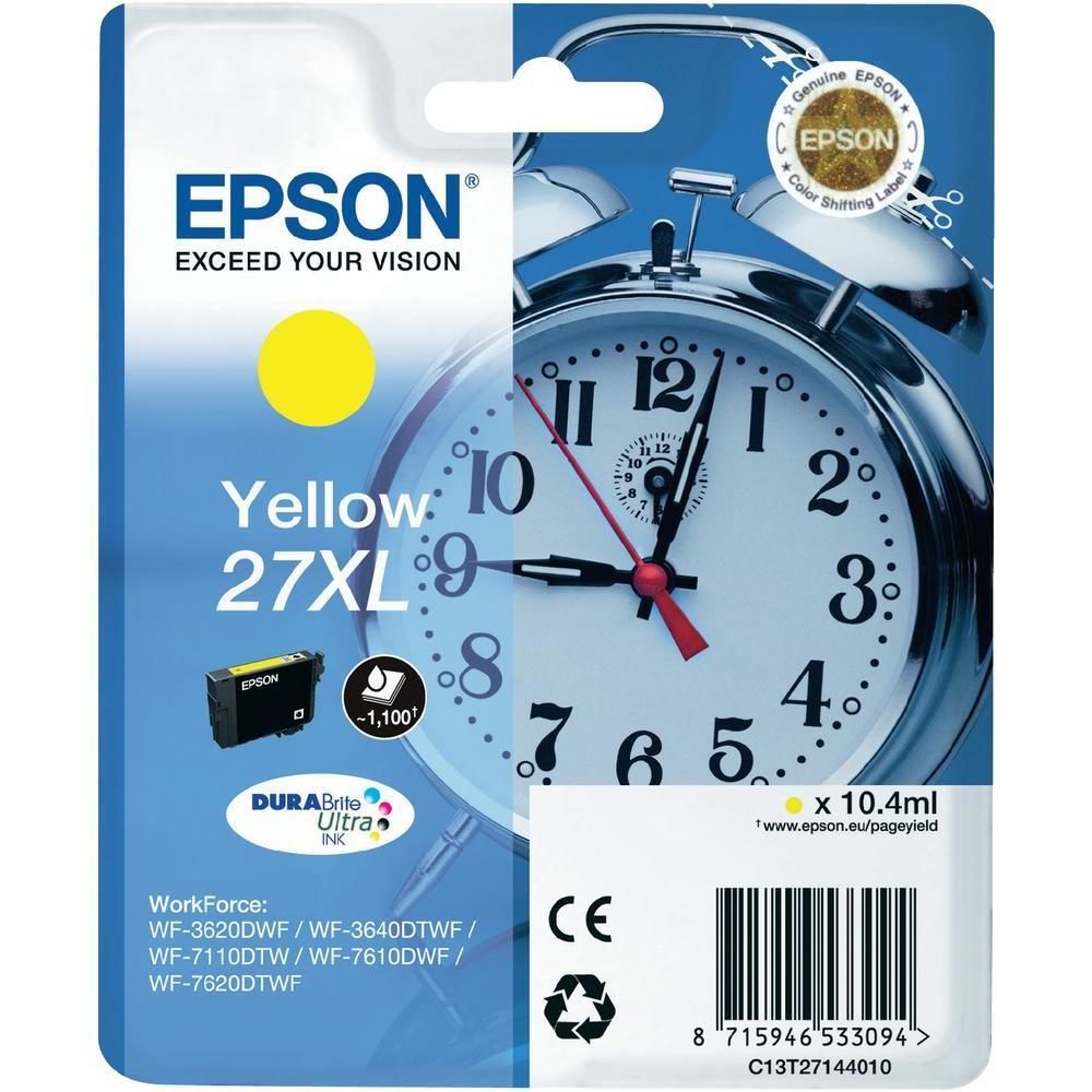 Epson WorkForce WF-3620/7110/7610 Serisi Sarı (Yellow) Yüksek Kapasiteli Mürekkep Kartuşu (T2714)