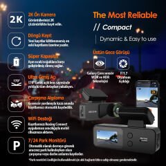 Rexing V1 Lite 2K 1440p Quad HD WiFi Süper Kapasitörlü Araç Kamerası + 32GB SD Kart