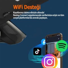 Rexing V1 Lite 2K 1440p Quad HD WiFi Süper Kapasitörlü Araç Kamerası + 32GB SD Kart
