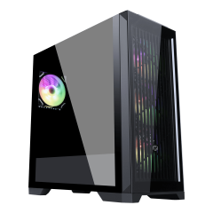 FRISBY FC-9455G VETRO 850W 80+ BRONZE 4X RGB FAN GAMING KASA