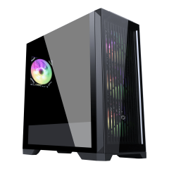 FRISBY FC-9455G VETRO 850W 80+ BRONZE 4X RGB FAN GAMING KASA