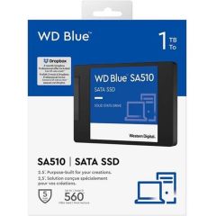 WD 1TB Blue SA510 SATA III 2.5'' SSD WDS100T3B0A (560MB Okuma - 520MB Yazma)