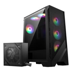 MSI MAG FORGE 120A B65 Temperli Cam 6 x120mm Auto RGB Fan 650W Bronz ATX Gaming