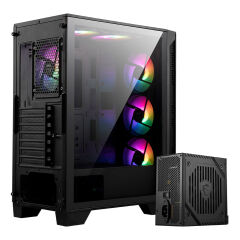 MSI MAG FORGE 120A B65 Temperli Cam 6 x120mm Auto RGB Fan 650W Bronz ATX Gaming