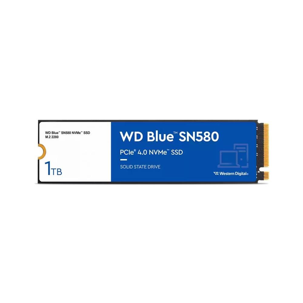 WD 1TB Blue SN580 WDS100T3B0E M.2 NVMe Gen4 SSD 4150MB/s Okuma & Yazma