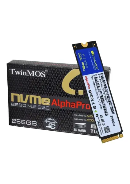 TwinMOS 256GB SSD m.2 NVMe NVMe256GB2280AP