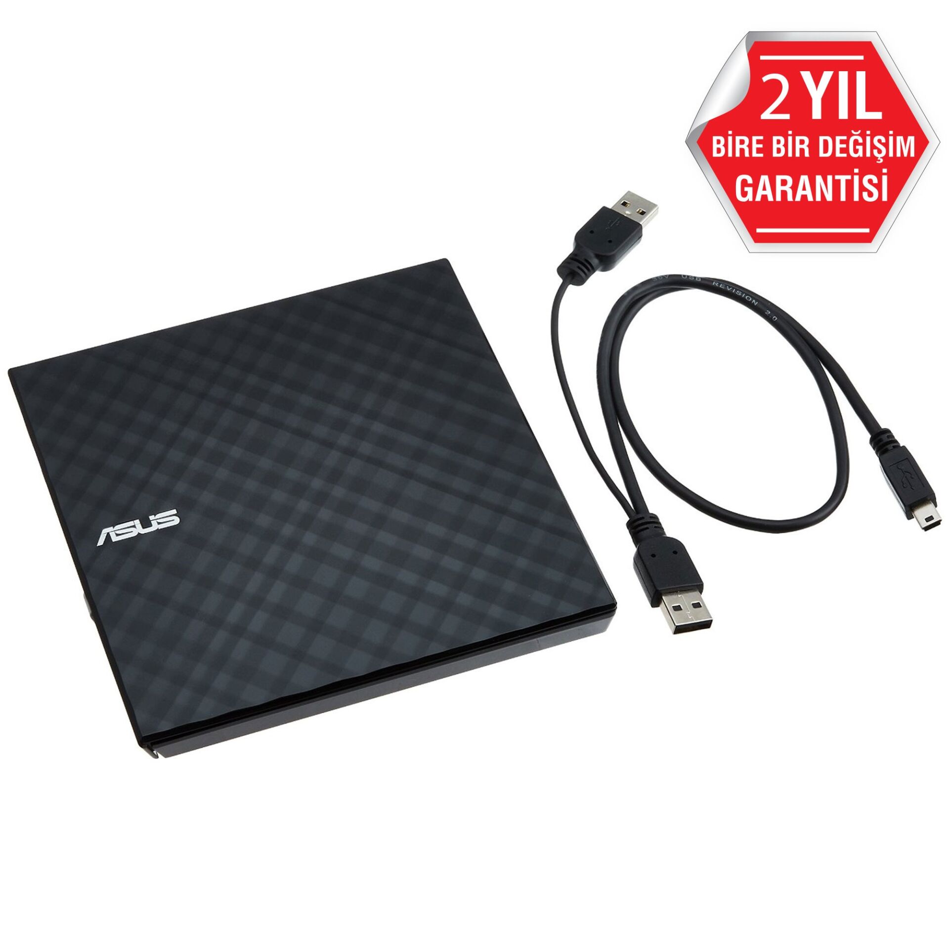 Asus SDRW-08D2S-U LITE Siyah 8X Harici Slim DVD Yazıcı