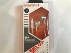 Megatech QG-90 Beyaz Mıknatıslı Mikrofonlu Kulak İçi Kulaklık