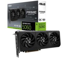 Asus PRIME-RTX5060-O8G GeForce RTX 5060 OC 8GB GDDR7 128‑Bit 3840 CUDA Çekirdek PCIe 5.0 HDMI 2.1b DisplayPort 2.1b DLSS 4 Blackwell 630 TOPS AI Tabanlı Ekran Kartı