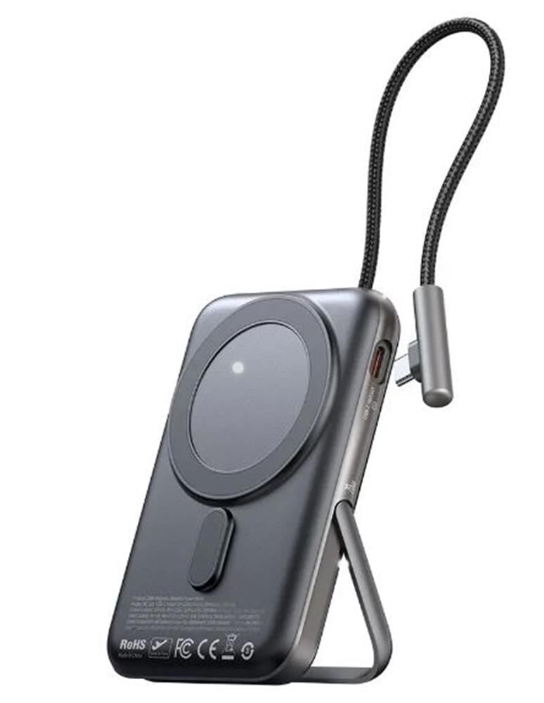 MCDODO MC-1811 10.000mAh 20W MANYETİK KABLOSUZ ŞARJ CİHAZI DAHİLİ TYPE-C KABLOSU Siyah