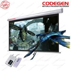 CODEGEN EX-18 180x180 cm Motorlu Uzaktan Kumandalı Projeksiyon Perdesi