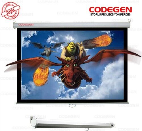 CODEGEN AX-18 180x180 cm Storlu Manuel Projeksiyon Perdesi