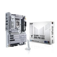 ASUS TUF GAMING Z890‑PRO WIFI Intel Z890 LGA 1851 DDR5 9066 MT/s (OC) 4 x DIMM 256 GB, PCIe 5.0, 1×HDMI 2.1, 1×DisplayPort 1.4, 2×Thunderbolt 4, Wi‑Fi 7, Bluetooth 5.4, 4×M.2, ATX Anakart
