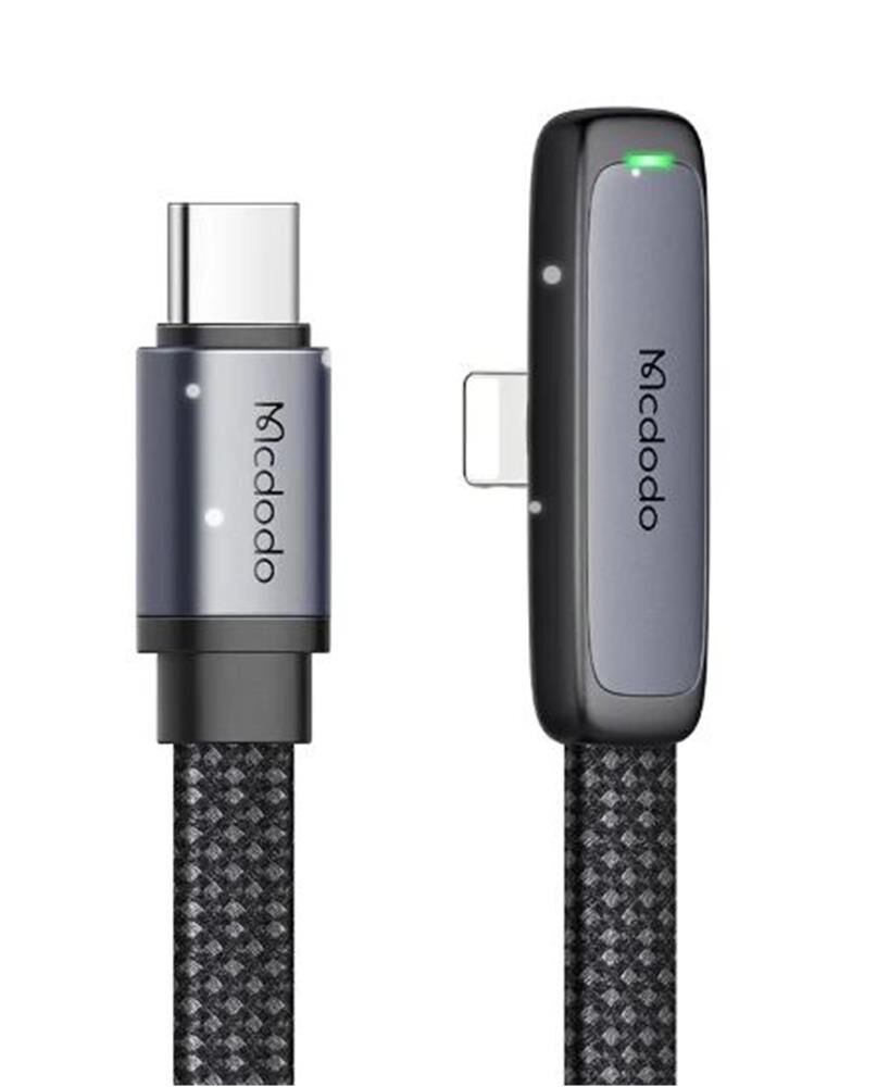 McDodo CA-5180 100W USB-A to USB-C LED Işıklı Hızlı Şarj ve Data Aktarım Kablosu 1.2 Metre Type-C 5A Destekli