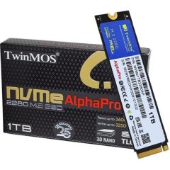 TwinMOS 1TB M.2 2280 PCIe Gen 3.0×4 NVMe SSD NVMe1TB2280AP TLC 3‑D NAND 3600 MB/s Okuma 3250 MB/s Yazma 5 Yıl Garanti