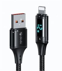 MCDODO CA-1060 DİJİTAL EKRANLI Usb-A To Lightning HIZLI DATA-ŞARJ KABLOSU 3A 1.2M