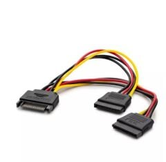 Hadron HDX5519 SATA Power Kablo Dökme 15 cm Siyah