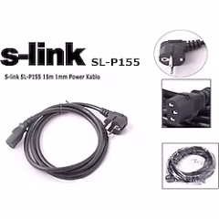 S-LINK SL-P318 1.8m 3 x 1mm Lüks Power Kablo