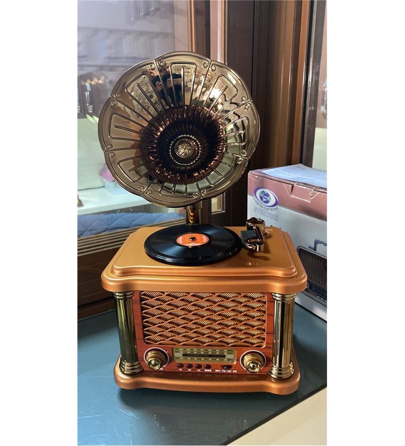 Everton Rt-586  Bluetooth Fm-Usb-Tf-Aux  Şarjlı Nostaljik Radyo