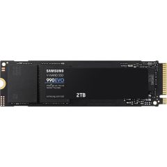 Samsung 990 EVO 2TB MZ‑V9E2T0BW PCIe 4.0 x4 / 5.0 x2 NVMe 2.0 M.2 2280 SSD 5 Yıl Garantili – 5000 MB/s Okuma • 4200 MB/s Yazma • 1200 TBW